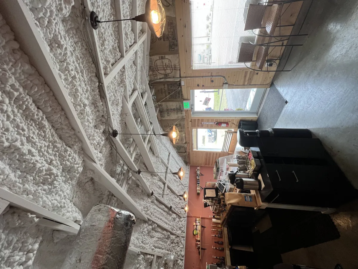 commercial coffee shop electrical and lighting installation