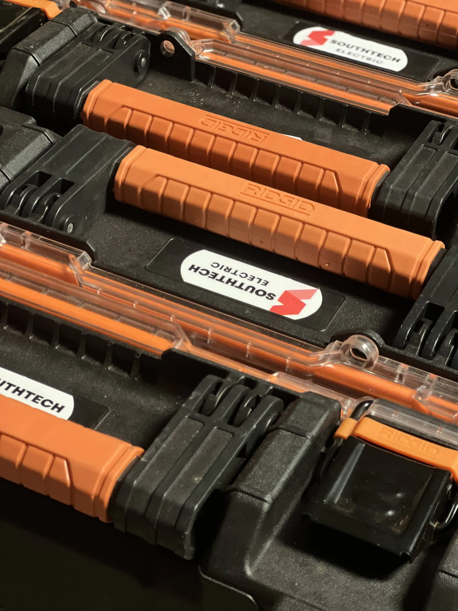 SouthTech Electric commercial electrical materials staged for a Summerville project