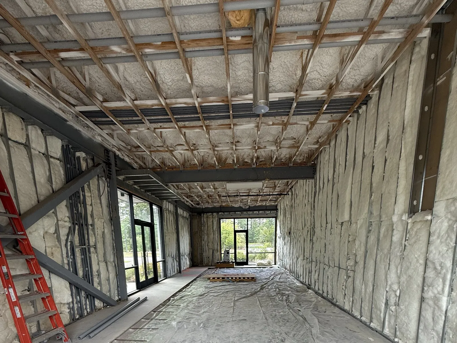 Commercial tenant buildout with electrical rough-in by SouthTech Electric